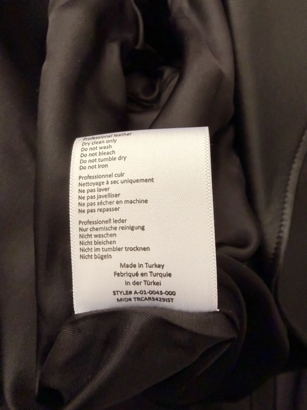 Anine Bing Cassidy Leather Jacket - Women's Biker Moto Jacket, Large - Picture 12 of 15